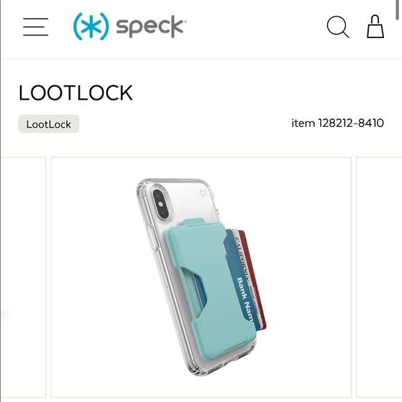 Speck Loot Lock // Card Holder that attaches to the back of any phone // NEW - Picture 3 of 5